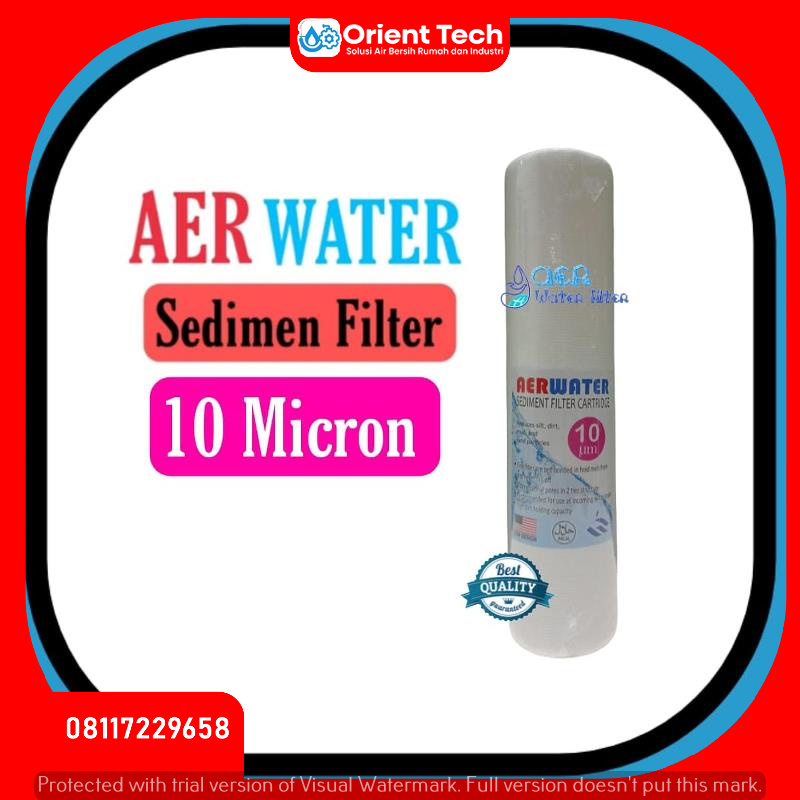 Cartridge Filter Air - Sediment - Spun 10 Inch 10 micron