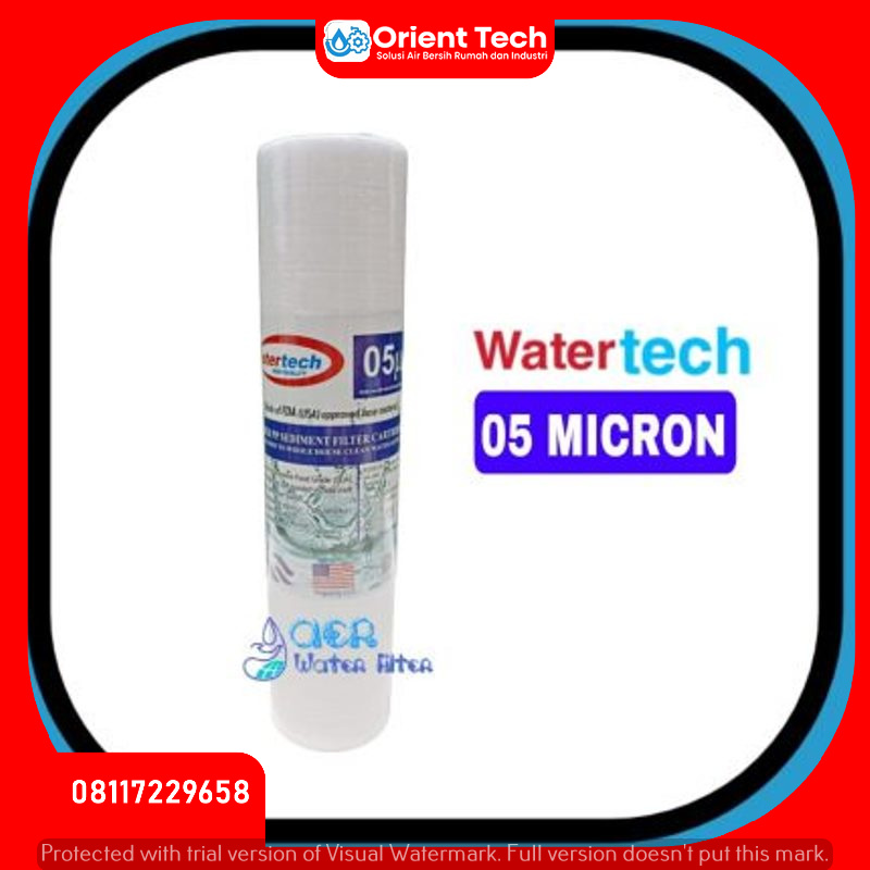Jual Cartridge Filter Air - Sediment - Spun 10 Inch 5 micron - Watertech