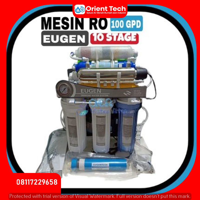 Jual Mesin RO Reverse Osmosis 10 Step - UV Undersink Eugen 75 - 100 GPD