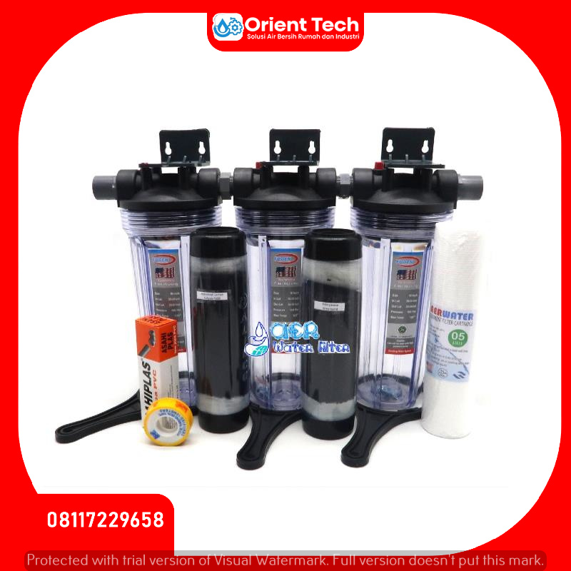 Paket Filter Air Ekonomis 3 Housing Clear 3