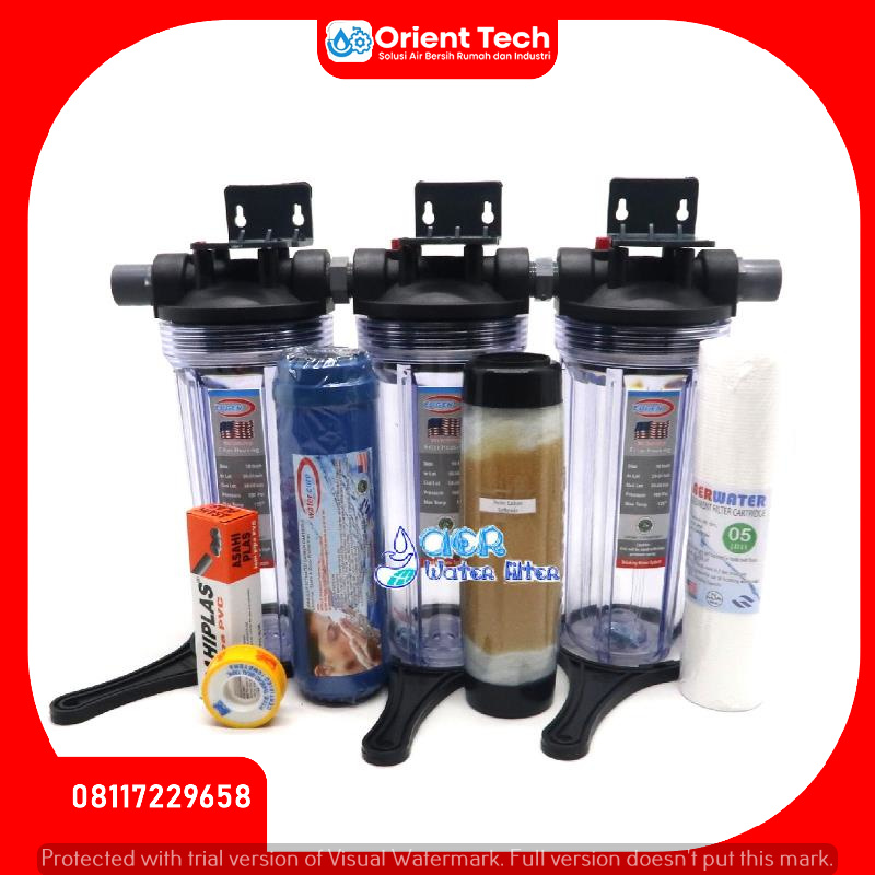 Paket Filter Air Ekonomis 3 Housing Clear 4