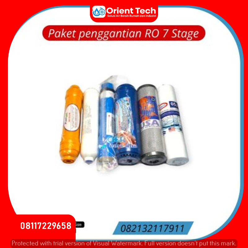 Jual Paket Penggantian Saringan Air Mesin RO 7 Stage