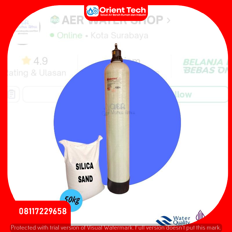 Paket Tabung FRP 1054 Nanotec + Pasir Silika
