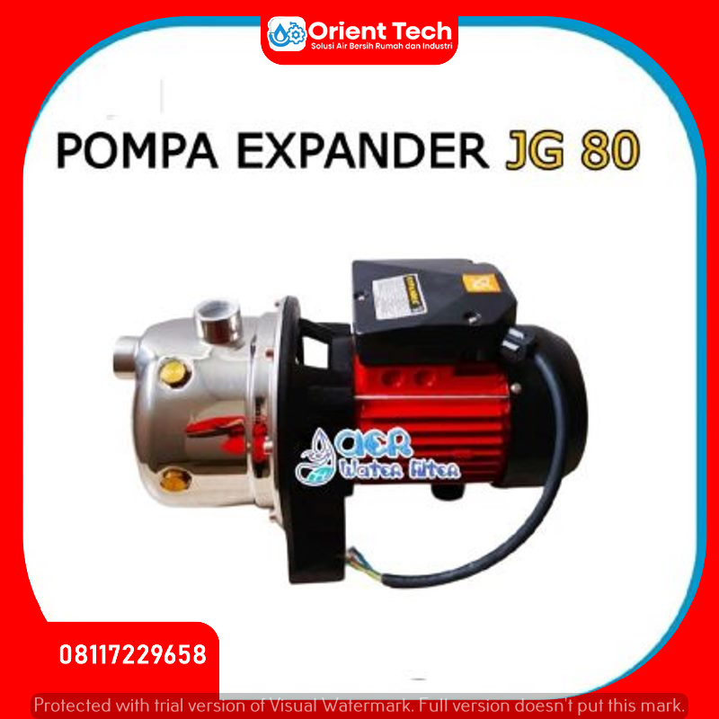 Jual Pompa Air Stainless Steel EXPANDER JG 80 - Pompa Depot Air Isi Ulang bukan SANJU