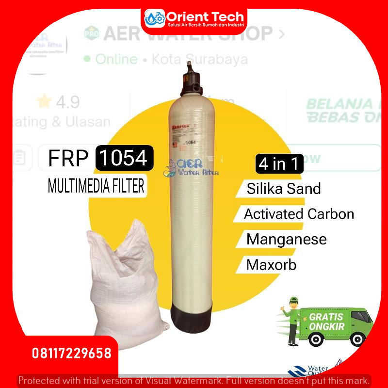 Supplier Paket Tabung FRP 1054 Nanotec + Multimedia FIlter