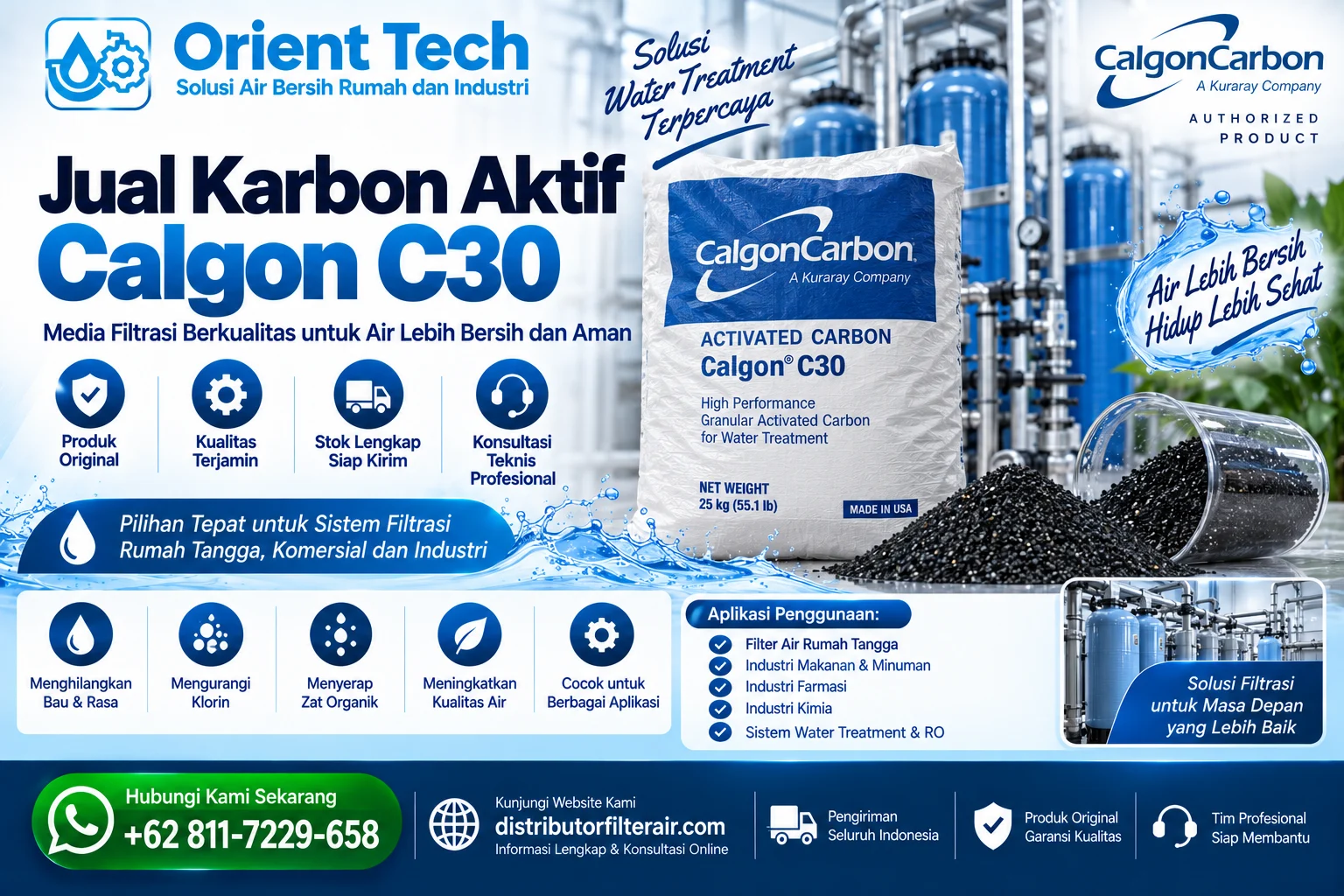 Jual Karbon Aktif Calgon C30